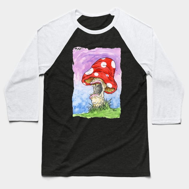 Shroomie Baseball T-Shirt by ScottBokma